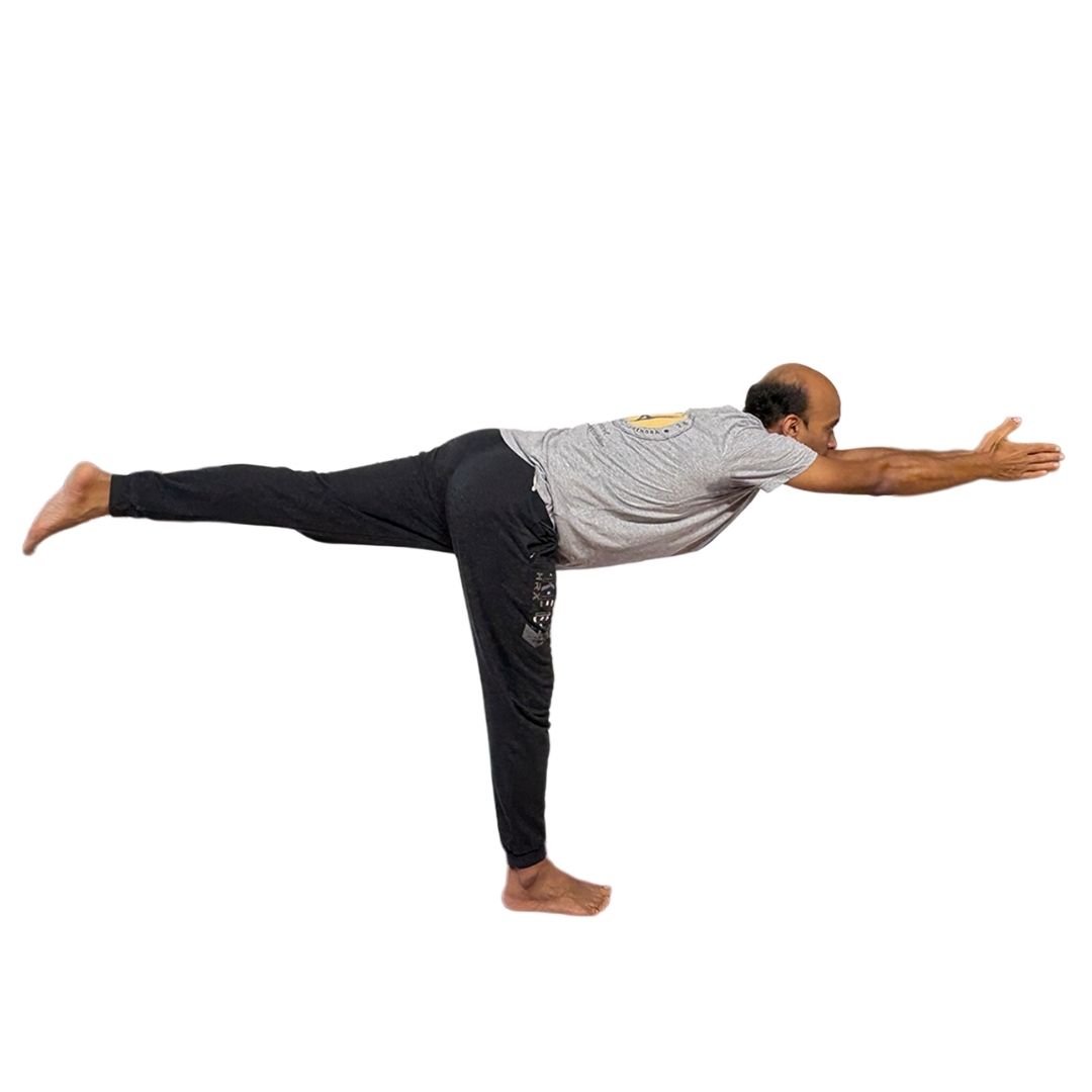 13. Virabhadrasana C